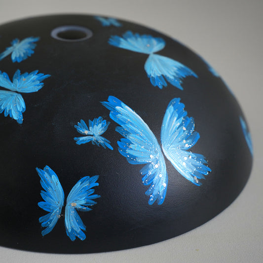Blue Butterfly Lamp – Handmade Midnight Light