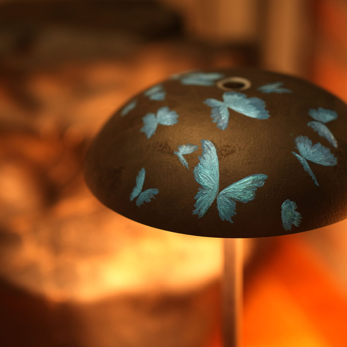Blue Butterfly Lamp – Handmade Midnight Light