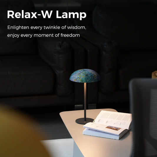 Lavender Planet Lamp – Cosmic Stone Light