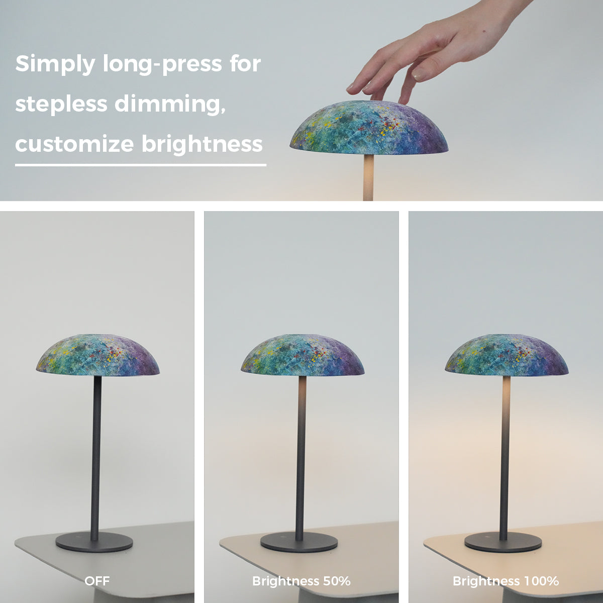 Lavender Planet Lamp – Cosmic Stone Light