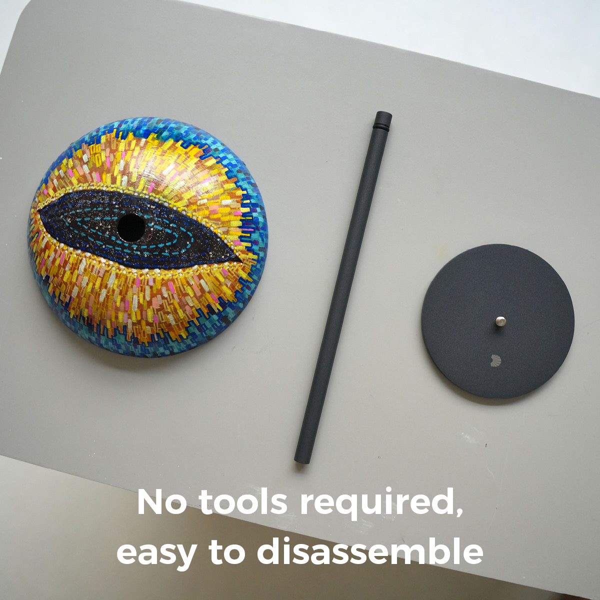 Solar Eye Handmade Lamp – Mosaic Guardian Light