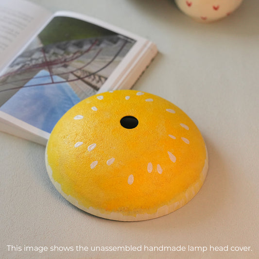 Yellow Melon Table Lamp – Handmade Fruit Garden Light