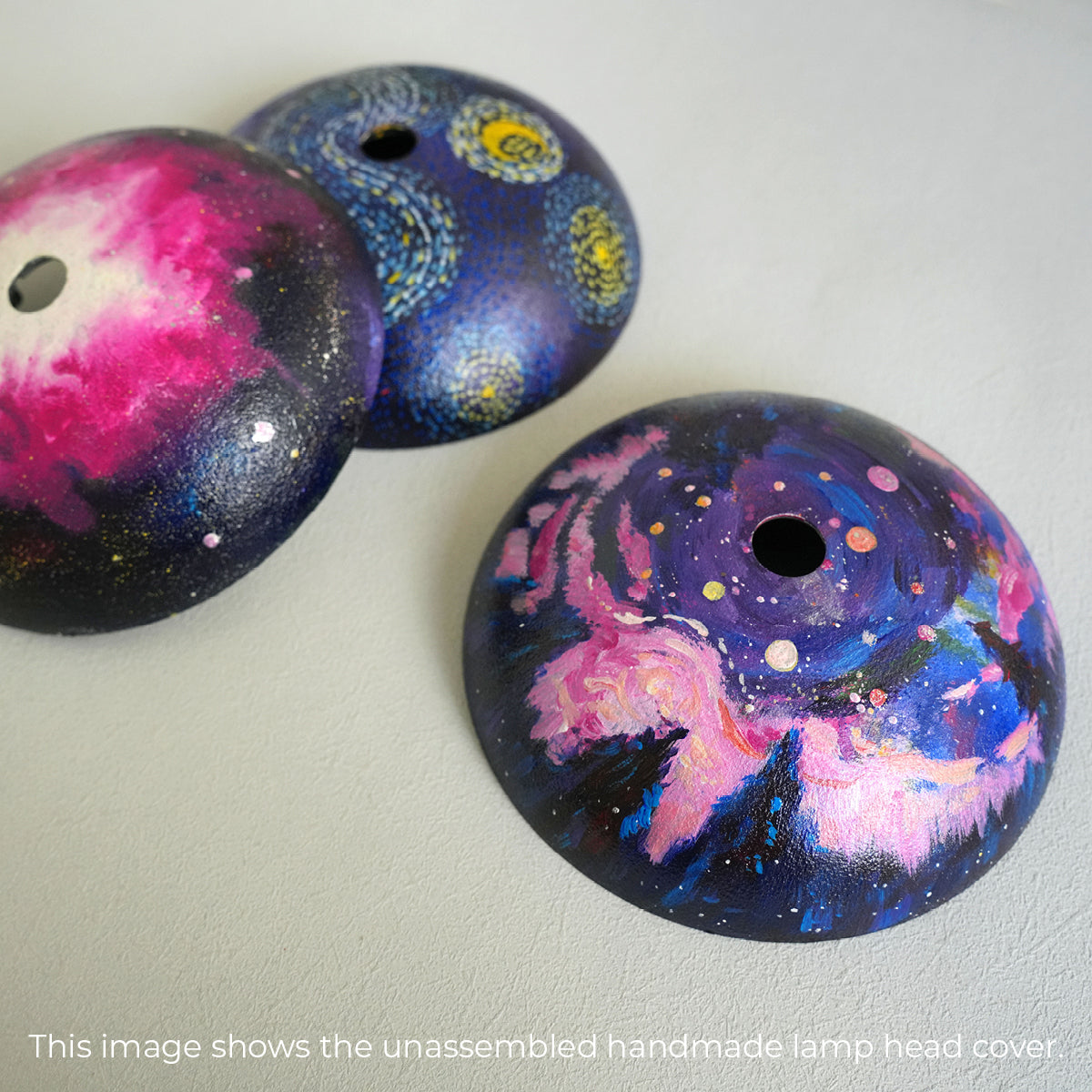 Supernova Bloom Table Lamp – Handmade Cosmic Pink Nebula Light