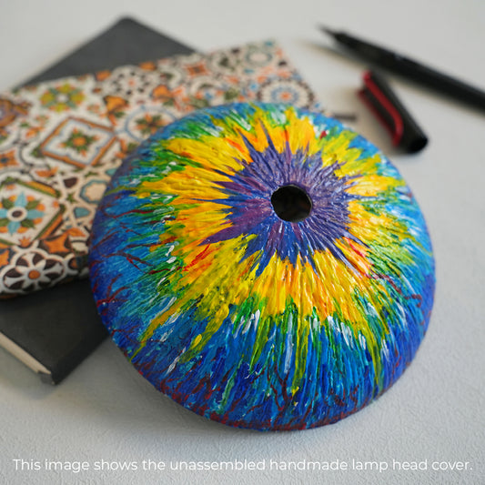 Aurora Eye Lamp – Vibrant Handmade Light