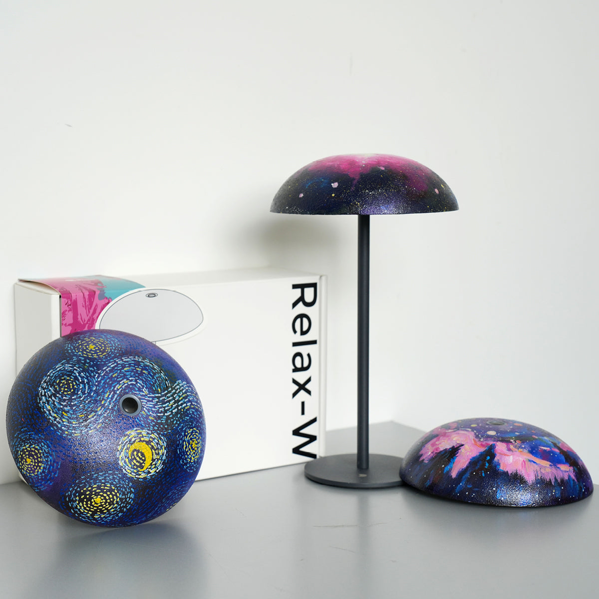 Supernova Bloom Table Lamp – Handmade Cosmic Pink Nebula Light