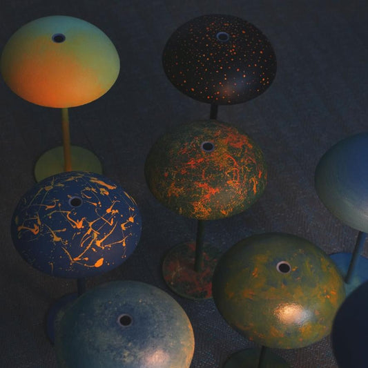 Oil Painting Table Lamp – Hand-Painted Relax-W Light