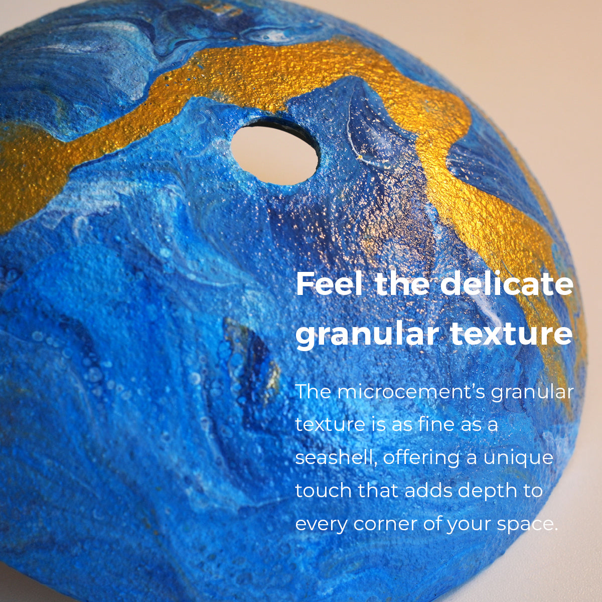 Blue River Swirl Lamp – Celestial Blue-Gold Light