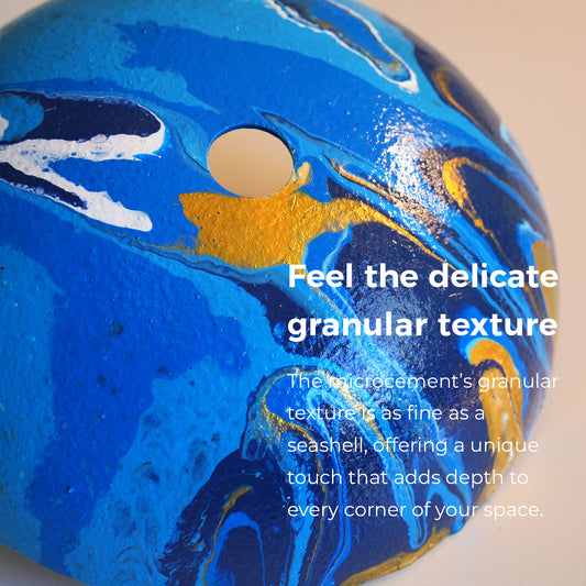 Ice Island Swirl Lamp – Blue-Gold Galaxy Light