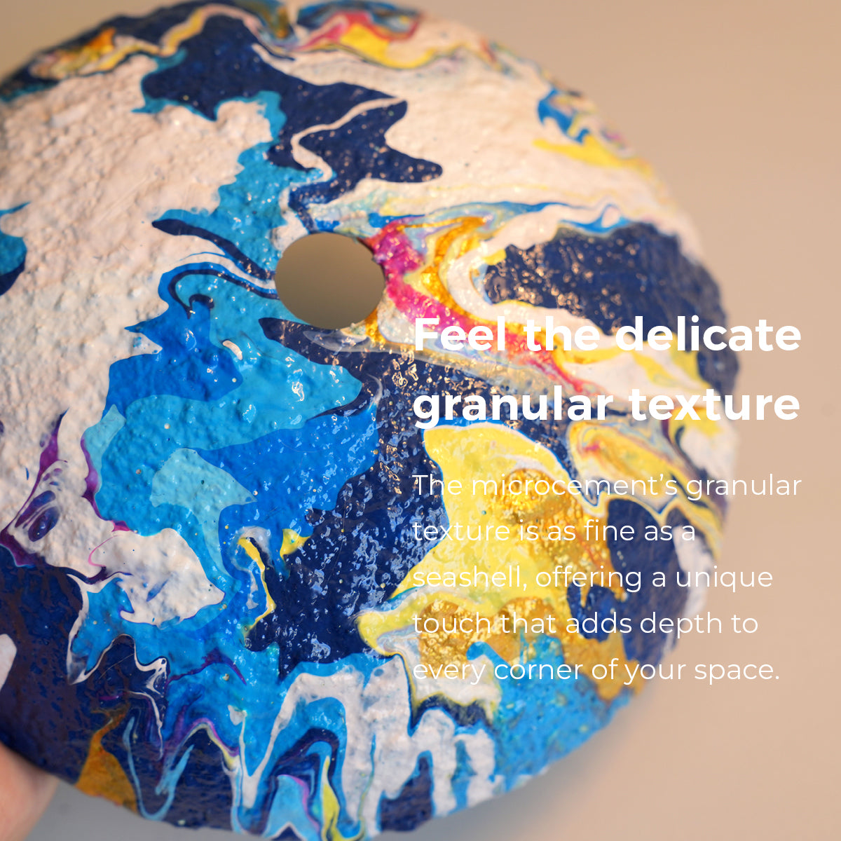 Dreamy Marble Lamp – Blue & White Swirl Light