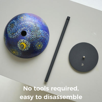 Starry Swirl Table Lamp – Handmade Van Gogh Night Light